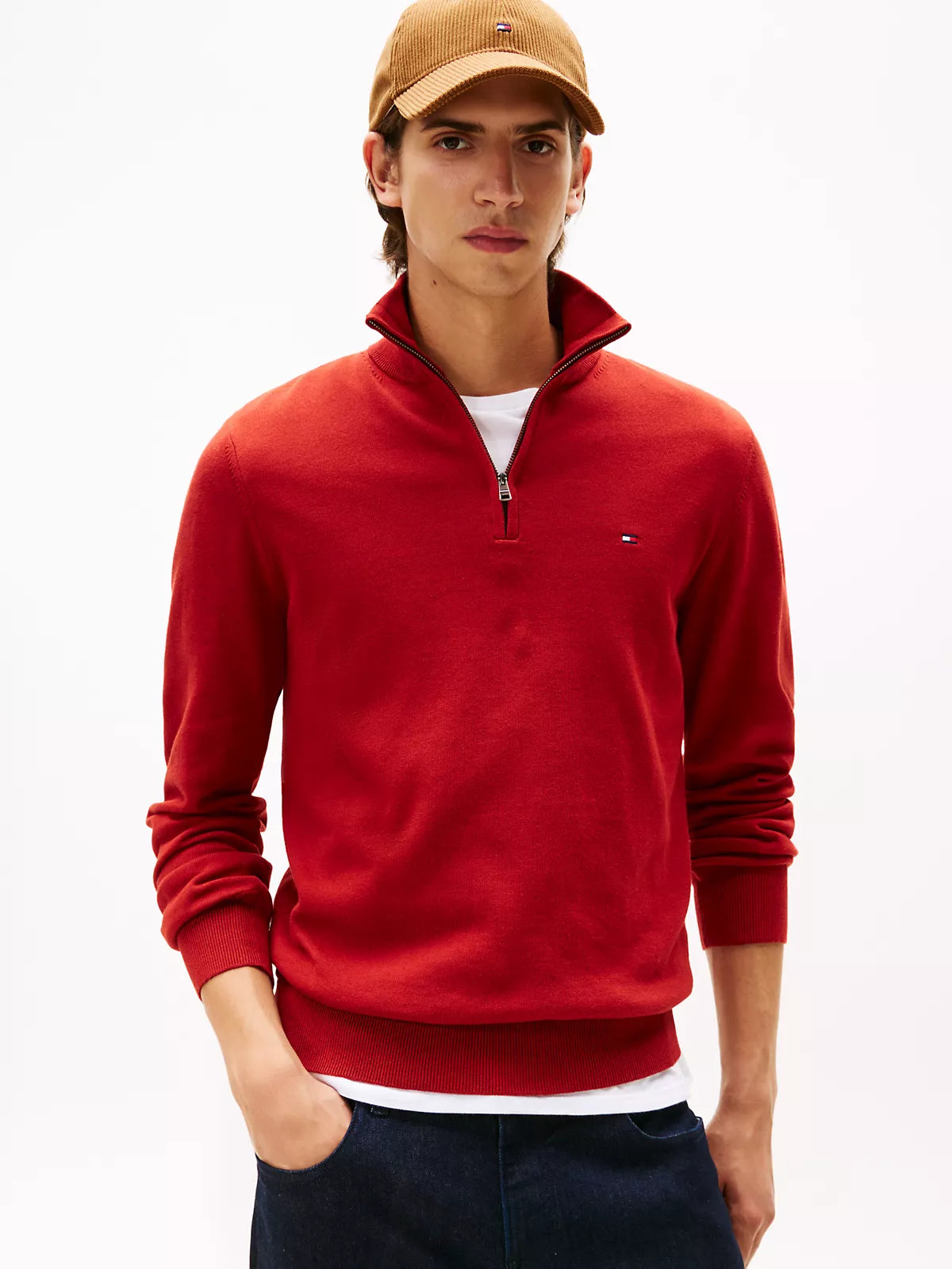 TOMMY HILFIGER Classic Quarter-Zip Sweater