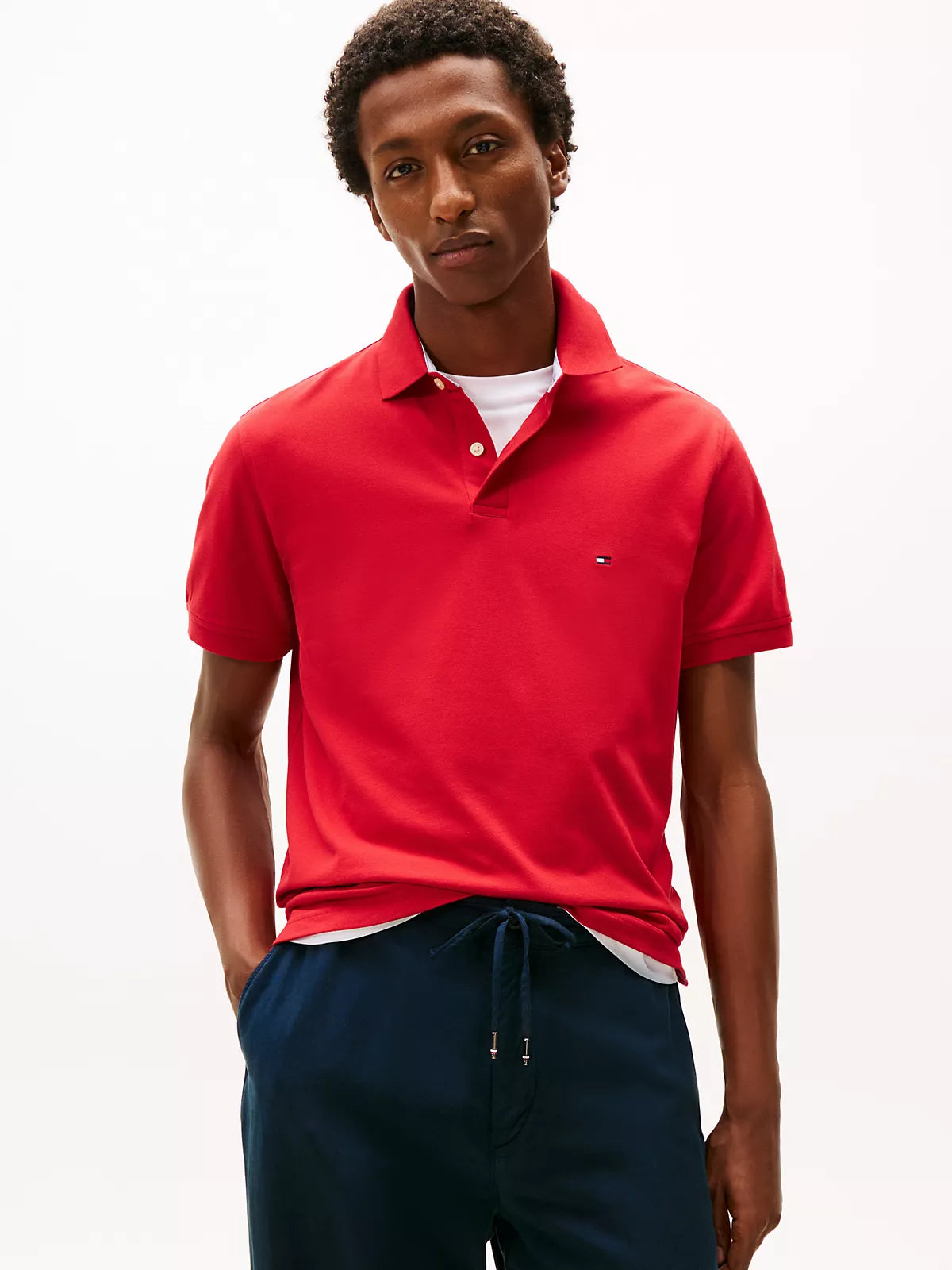 TOMMY HILFIGER Regular Fit Stretch Tommy Polo