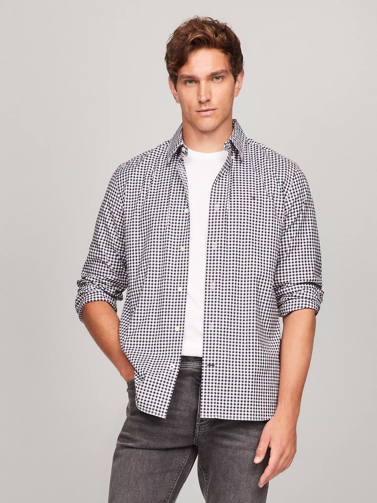 TOMMY HILFIGER Regular Fit Gingham Print All-Day Shirt