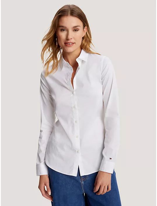 TOMMY HILFIGER Slim Fit Solid Shirt In Dark Sable