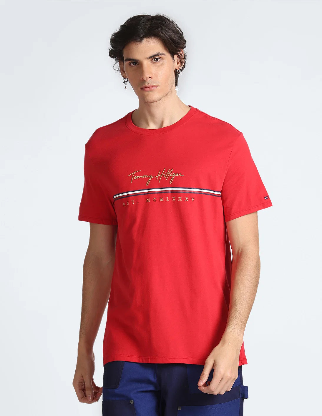 TOMMY HILFIGER Crew Neck Cotton York T-Shirt