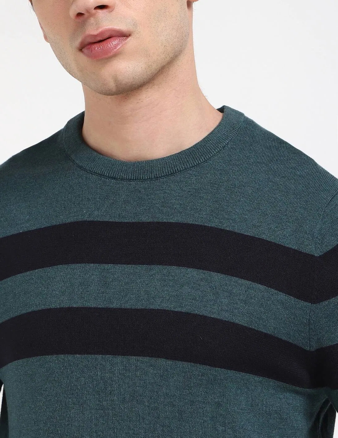 TOMMY HILFIGER Double Stripe Crewneck Sweater