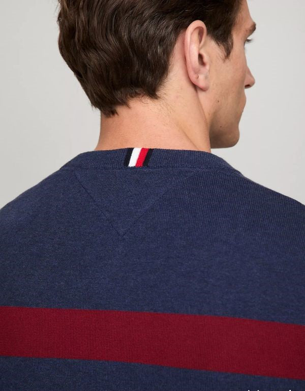 TOMMY HILFIGER Double Stripe Crewneck Sweater