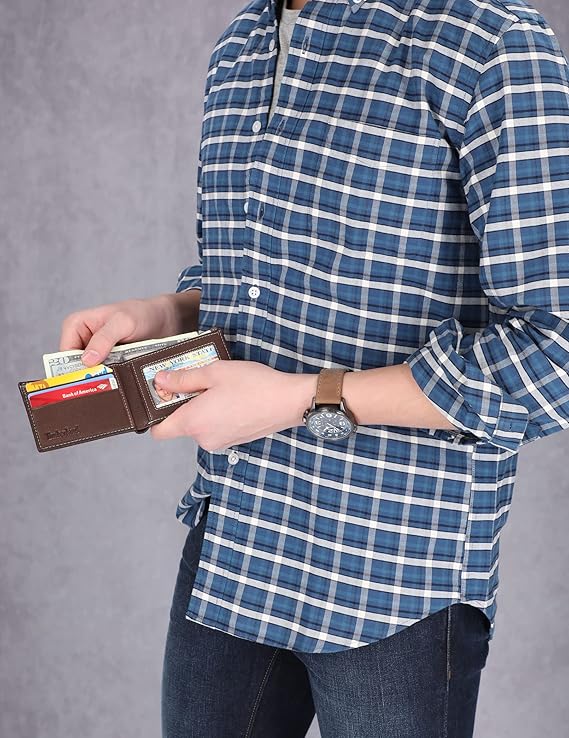 TIMBERLAND bifold genuine leather wallet
