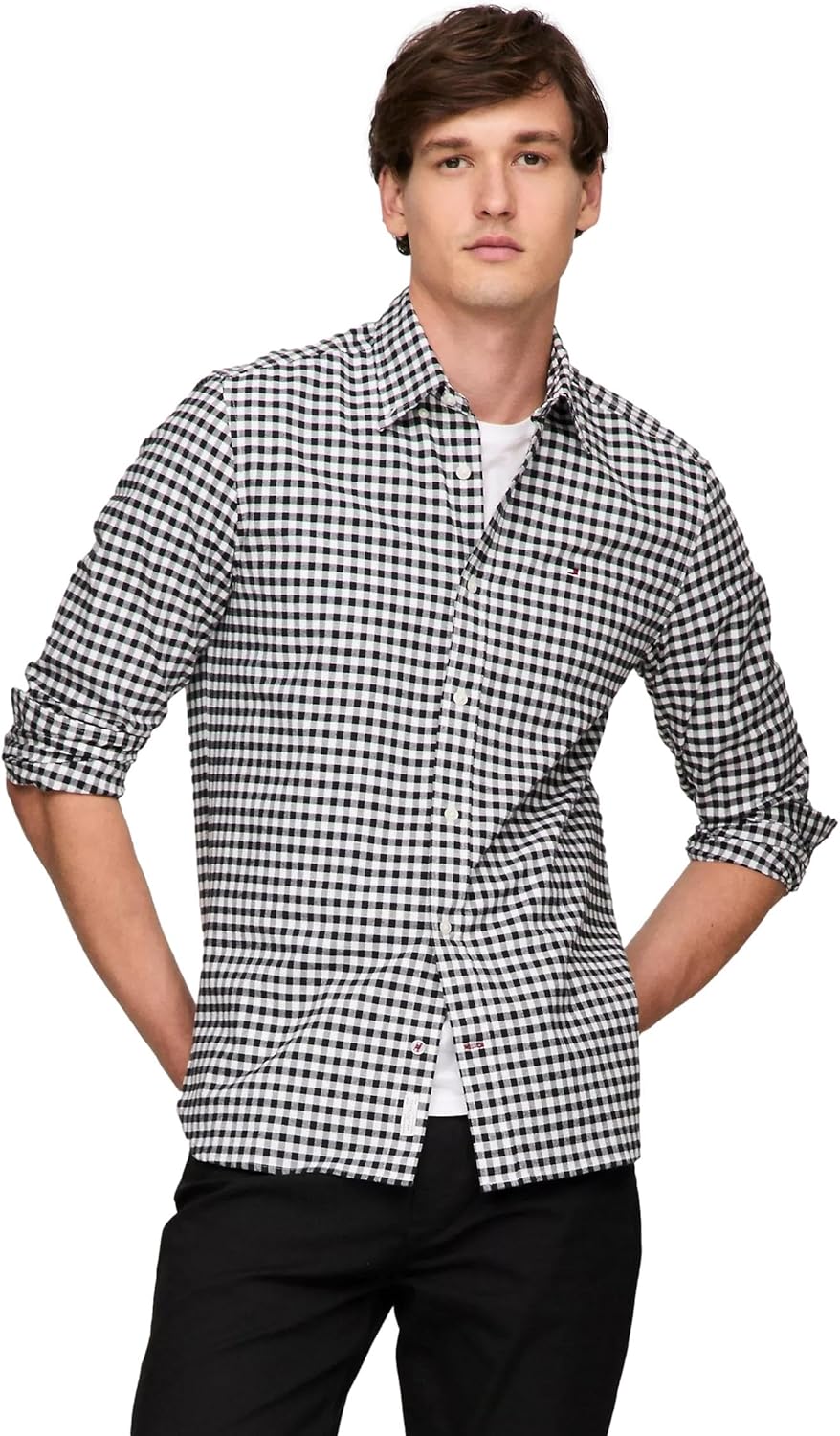 TOMMY HILFIGER Chemise Oxford en guingan à coupe régulière