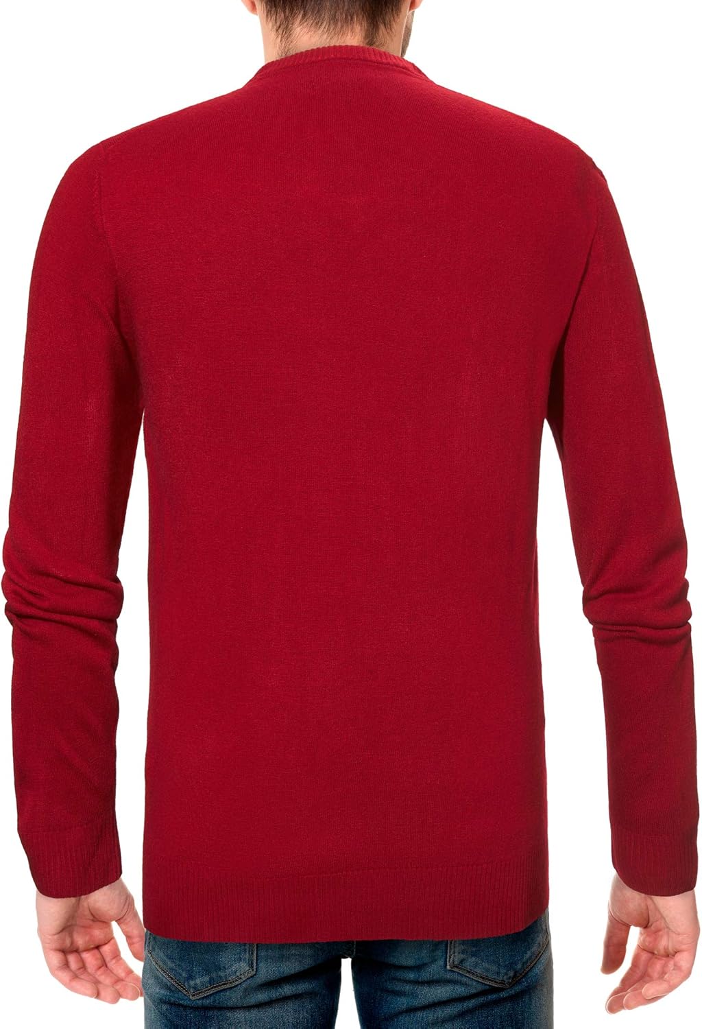 U.S. POLO ASSN. Men's V-Neck Ultrasoft Trim Fit Acrylic Sweater - Casual Lightweight Under or Over Layer