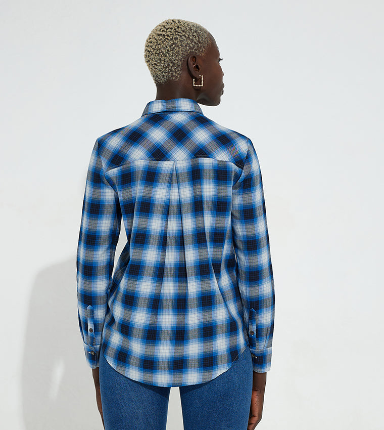 Tommy Hilfiger  Follow Checkered Relaxed Fit Flannel Shirt