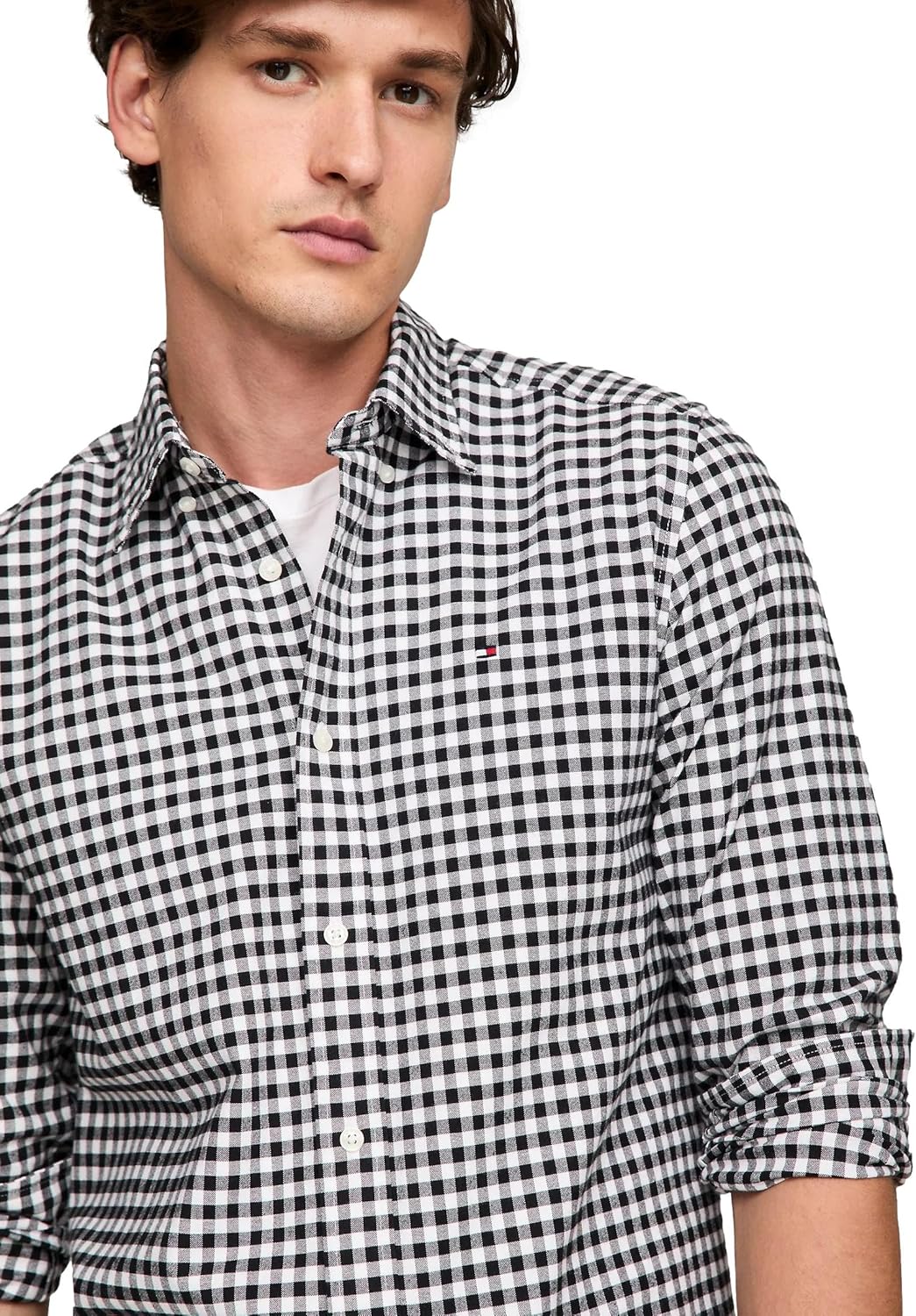 TOMMY HILFIGER Chemise Oxford en guingan à coupe régulière