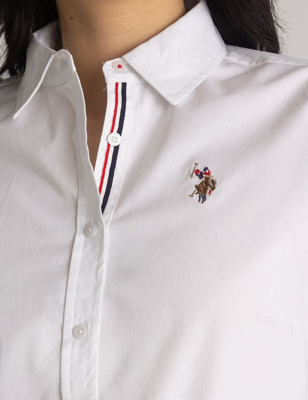 US POLO ASSN LONG SLEEVE SOLID STRETCH OXFORD SHIRT - HIPPO US Brands US. POLO ASSN