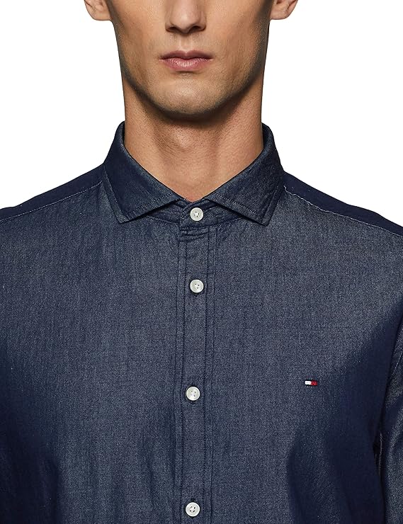TOMMY HILFIGER Regular Fit Solid Twill Shirt