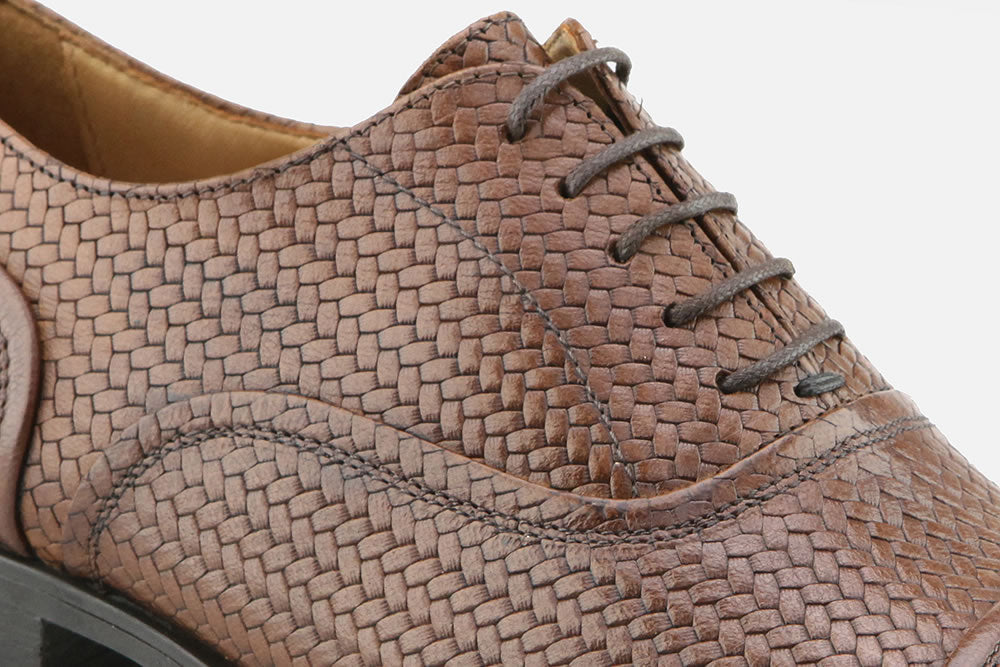 GEOX BRYCETON TRESSE COGNAC Brown leather Geox oxfords