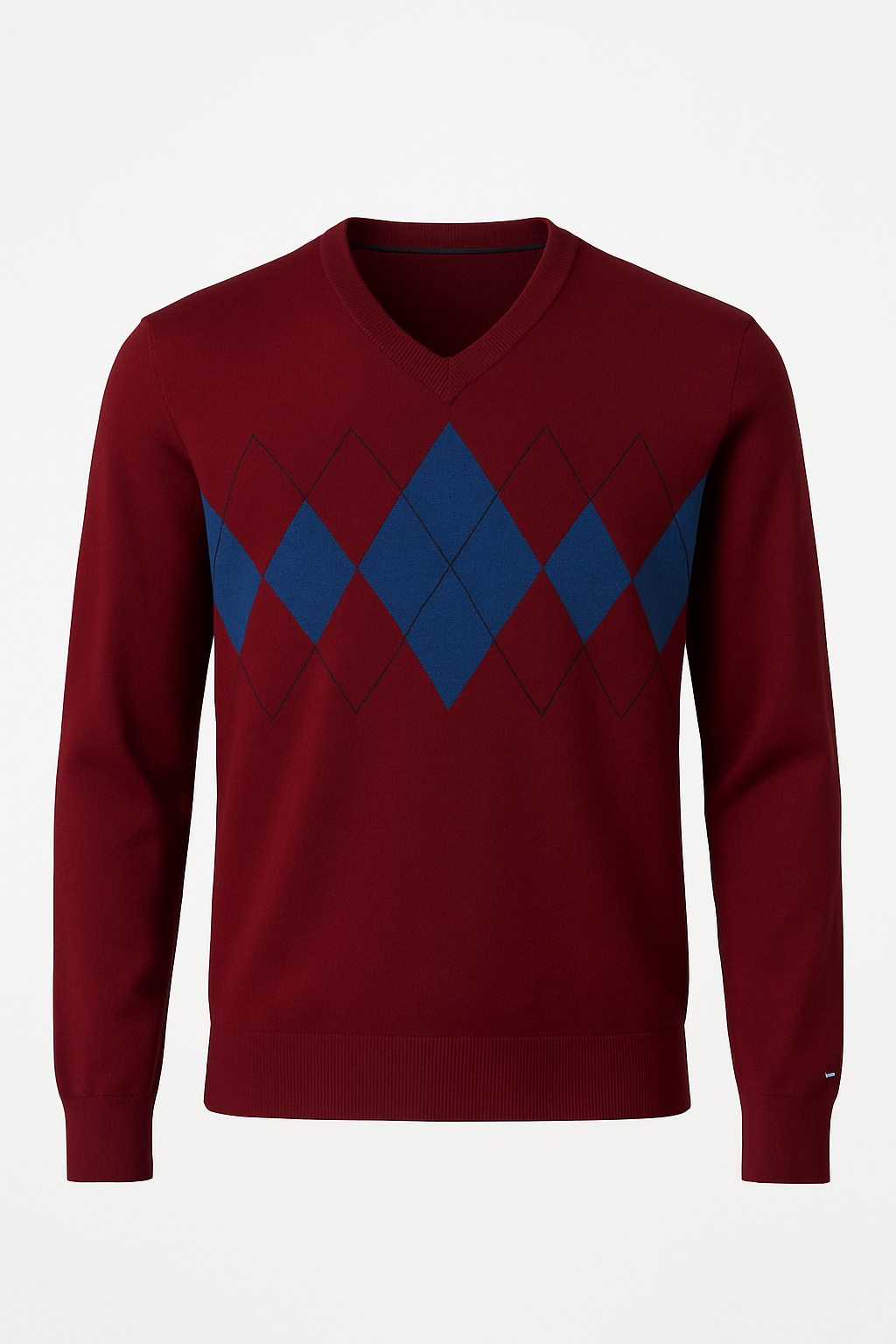 TOMMY HILFIGER Men's V-Neck Argyle
