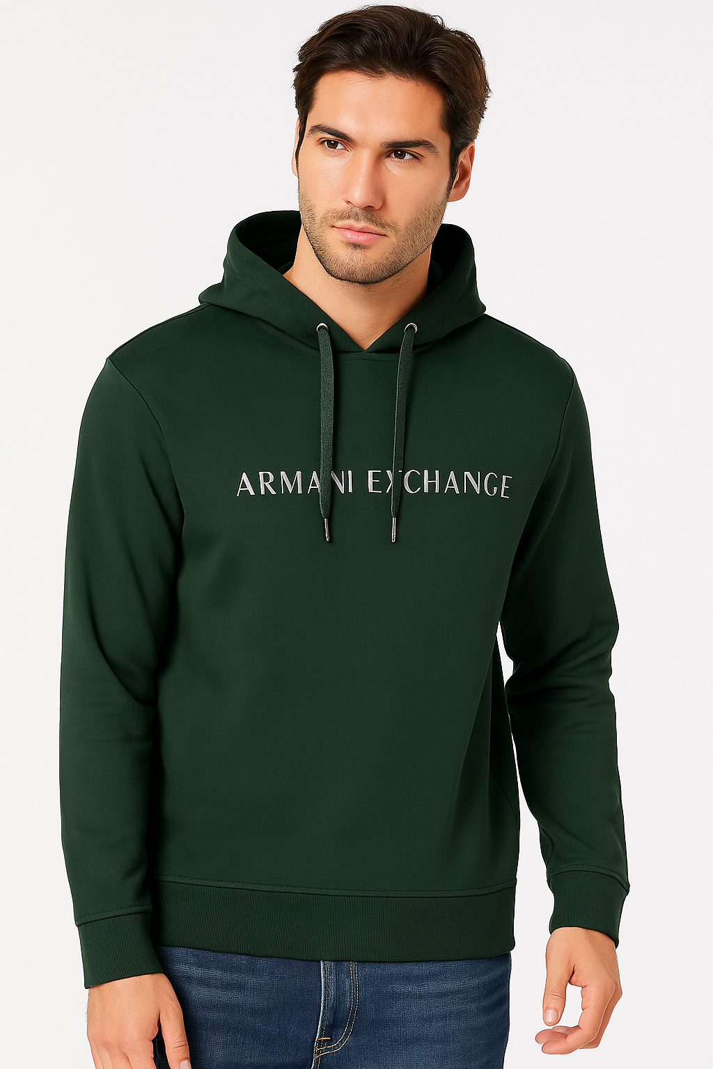 ARMANI EXCHANGE Men’s Logo Print Hoodie