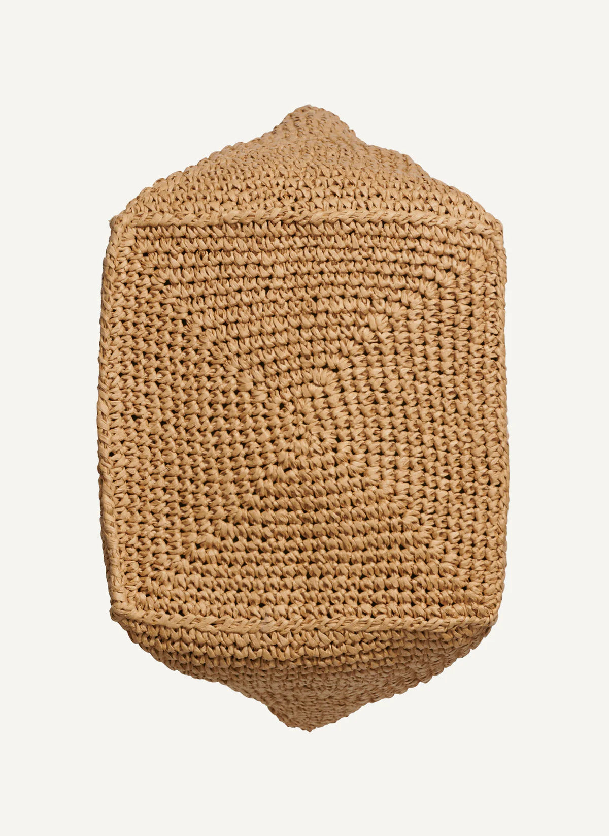 DKNY PALOMA CROCHET STRAW LOGO TOTE