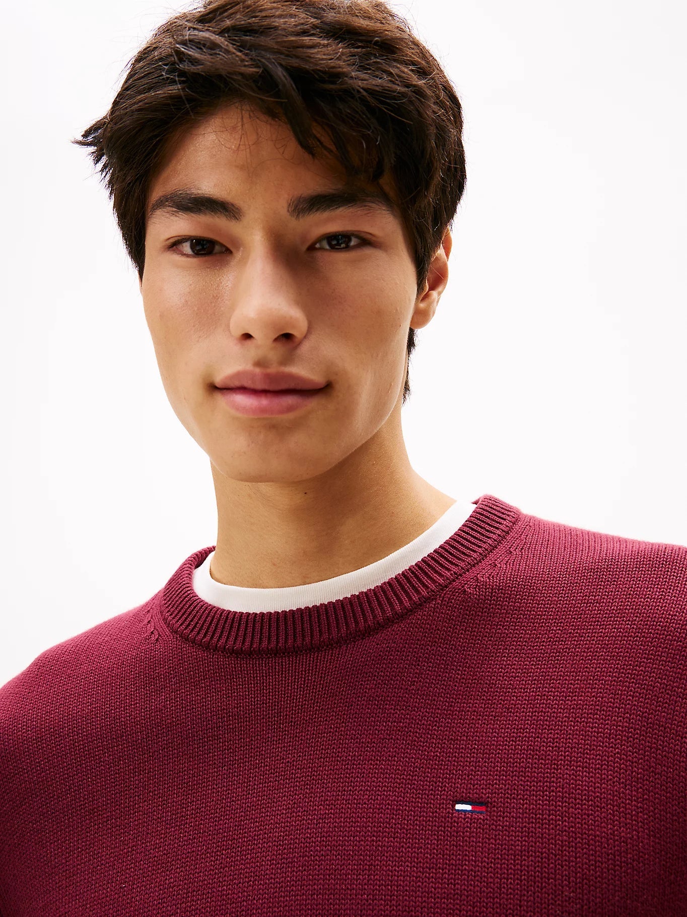 Tommy Hilfiger Flag Embroidery Crew Neck Jumper