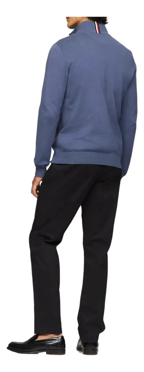 TOMMY HILFIGER Men's Zip-Up Premium Cotton Sweater