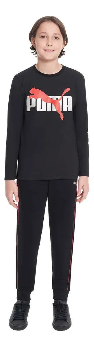 PUMA Kid's 3 Piece Vest Set, Black