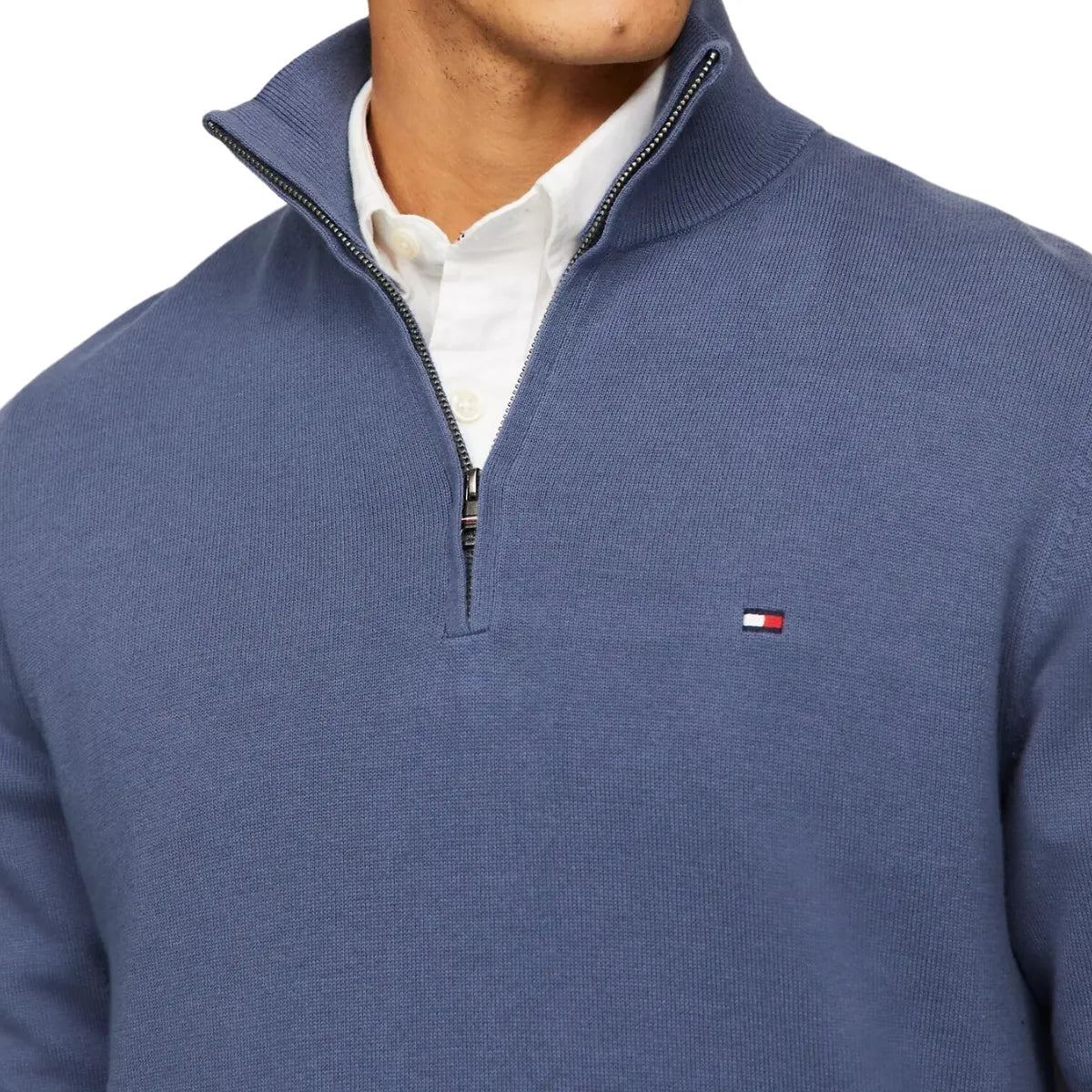 TOMMY HILFIGER Men's Zip-Up Premium Cotton Sweater