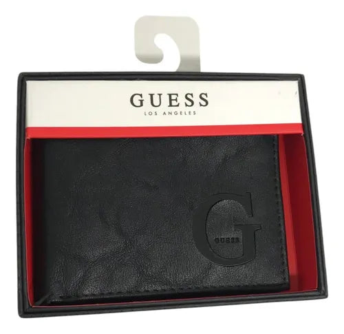 Guess Men's Leather Wallet Black