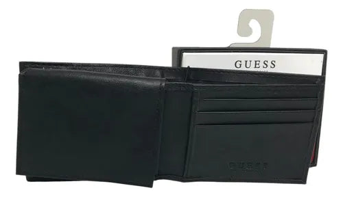 Guess Men's Leather Wallet Black