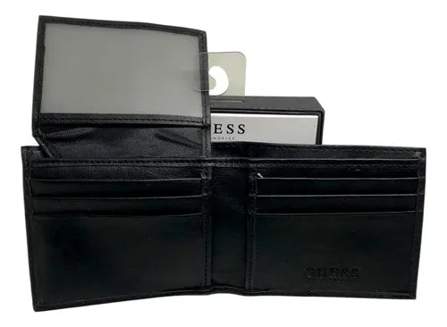 Guess Men's Leather Wallet Black