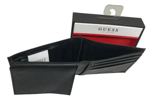 Guess Men's Leather Wallet Black