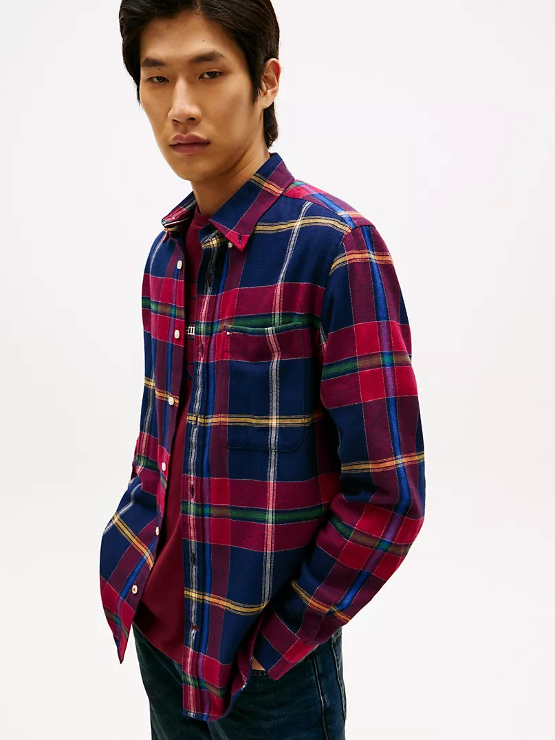 Tommy Hilfiger Plaid Brushed Flannel Shirt - HIPPO US Brands Tommy Hilfiger