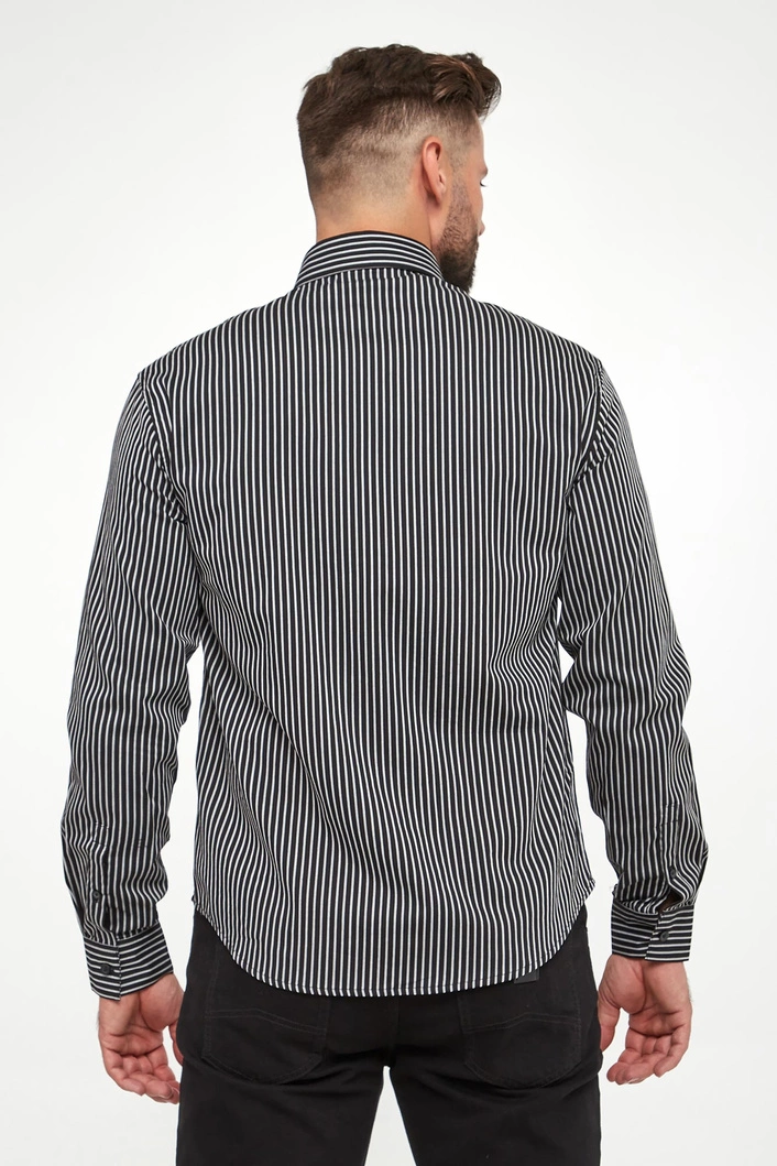 Armani Exchange Grid Stripe Shirt