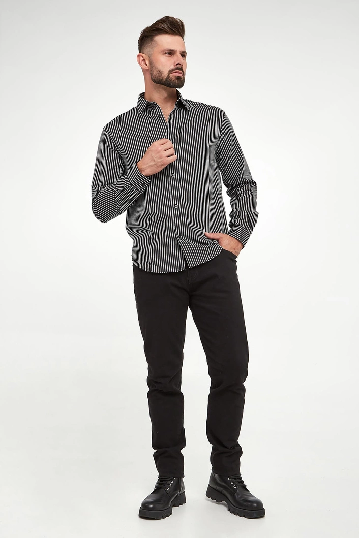 Armani Exchange Grid Stripe Shirt