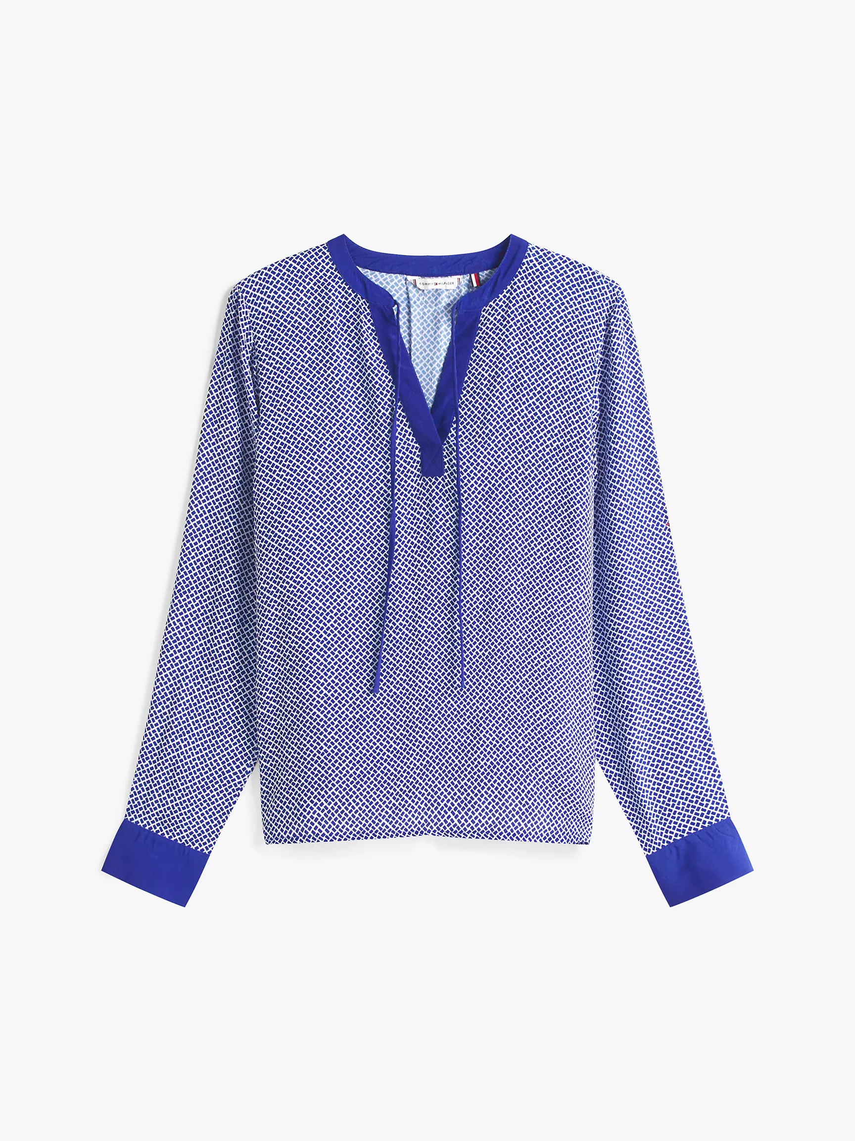 TOMMY HILFIGER Cobblestone Print V-Neck Pullover