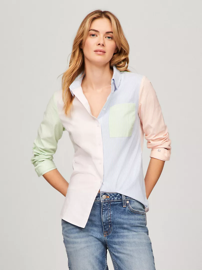 Tommy Hilfiger  Regular Fit Multistripe Oxford Shirt