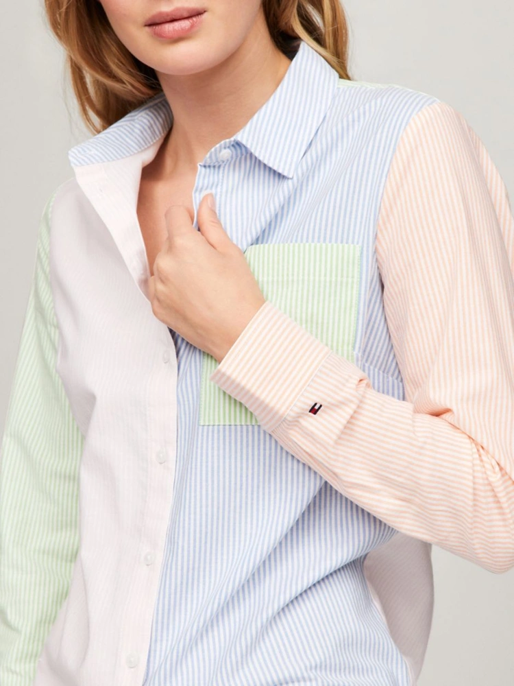 Tommy Hilfiger  Regular Fit Multistripe Oxford Shirt