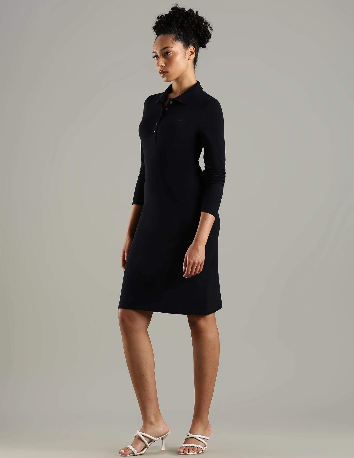 Tommy Hilfiger Slim Fit Long-Sleeve Polo Dress - HIPPO US Brands Tommy Hilfiger