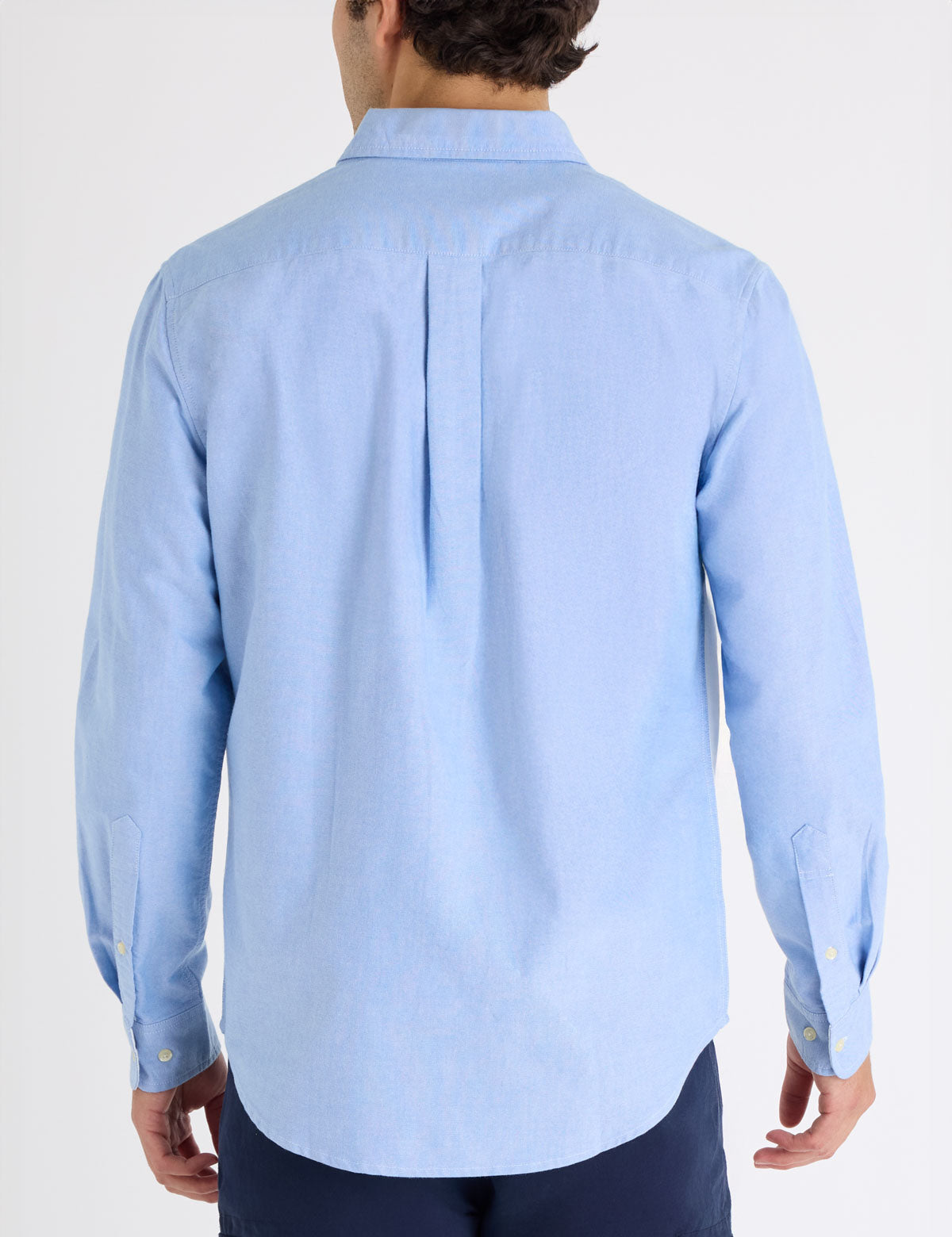 USPA Long Sleeve Colorblock Cotton Oxford Shirt - HIPPO US Brands US. POLO ASSN