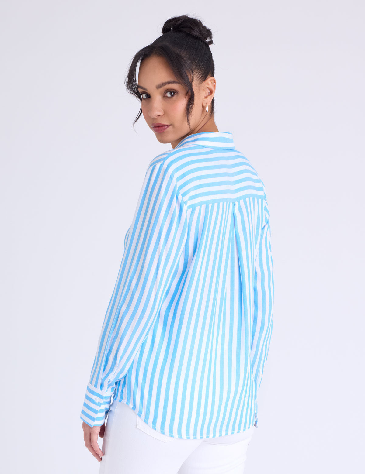 US POLO ASSN LONG SLEEVE Y-NECK STRIPE SHIRT - HIPPO US Brands US. POLO ASSN