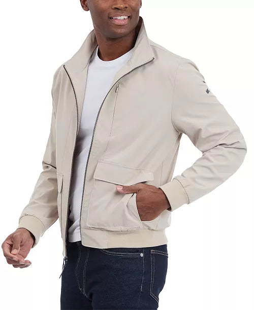 Michael Kors Men's Solid-Color Stand-Collar Hipster Jacket