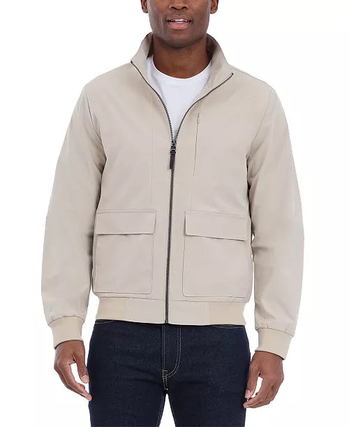 Michael Kors Men's Solid-Color Stand-Collar Hipster Jacket