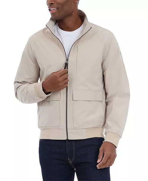 Michael Kors Men's Solid-Color Stand-Collar Hipster Jacket