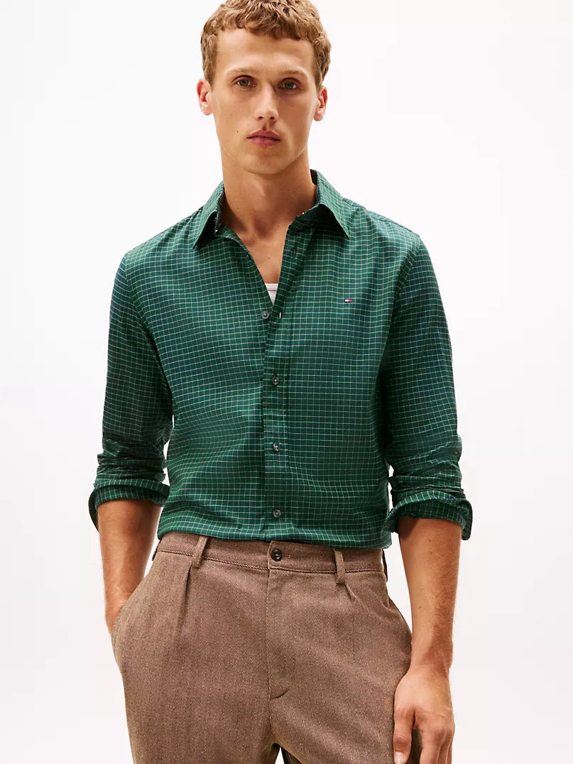 Tommy Hilfiger Regular Fit Check Herringbone Shirt - HIPPO US Brands Tommy Hilfiger