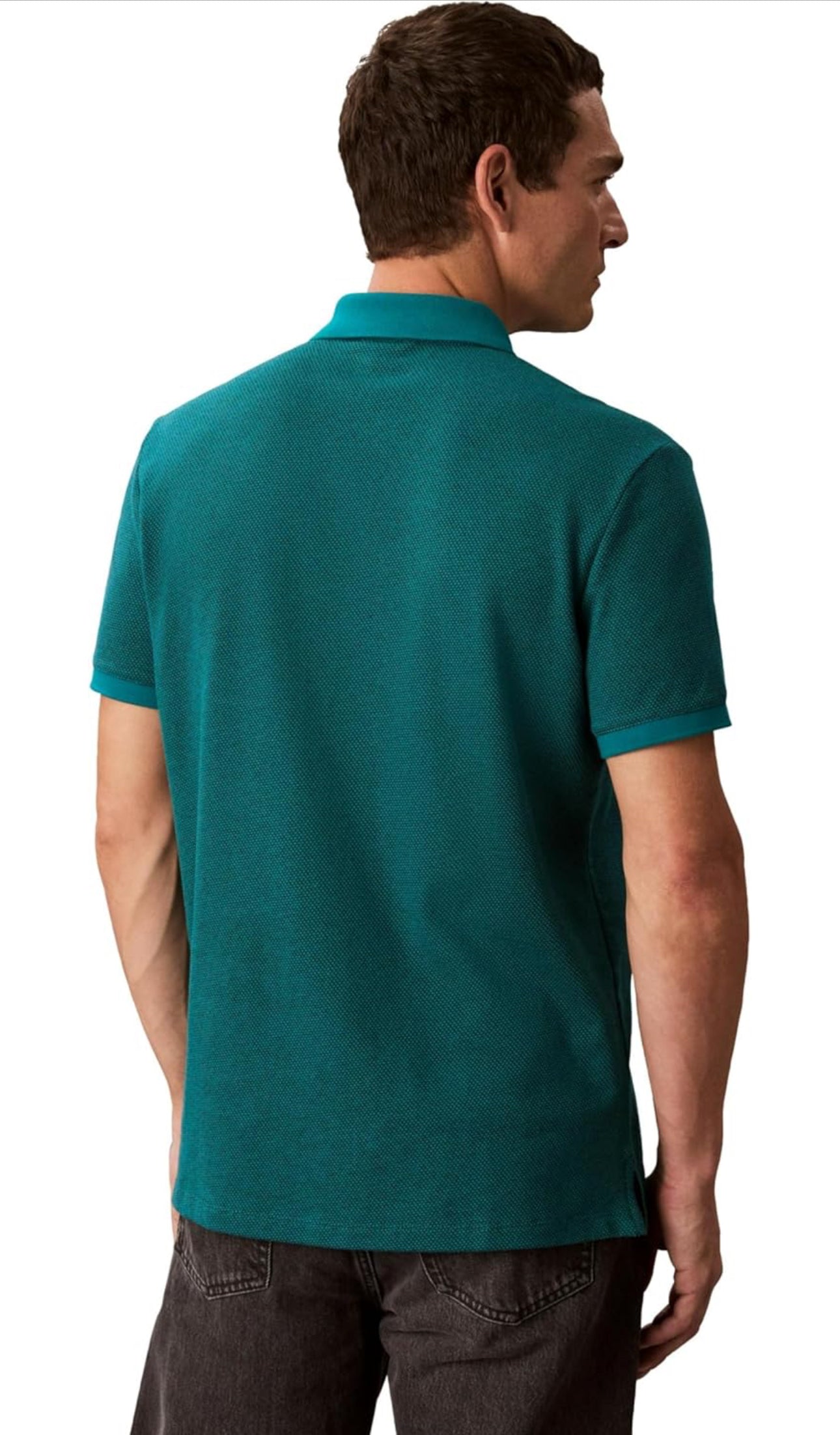 Calvin Klein Men's Jacquard Refined Polo