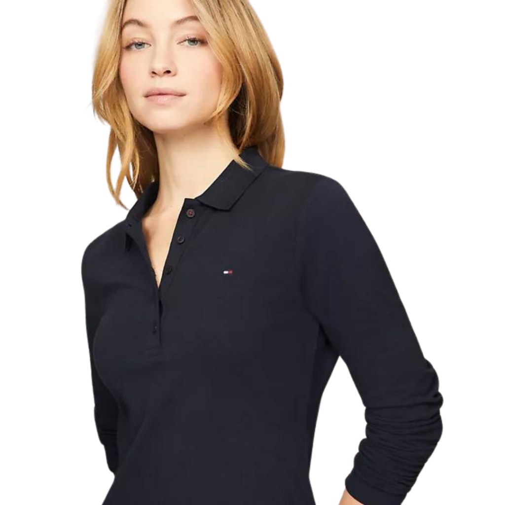 TOMMY HILFIGER Slim Fit Long-Sleeve Polo Dress