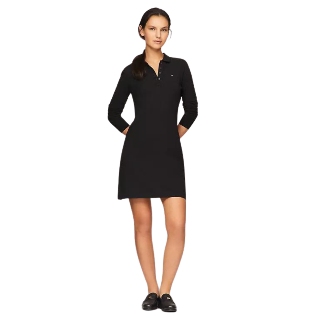 TOMMY HILFIGER Slim Fit Long-Sleeve Polo Dress