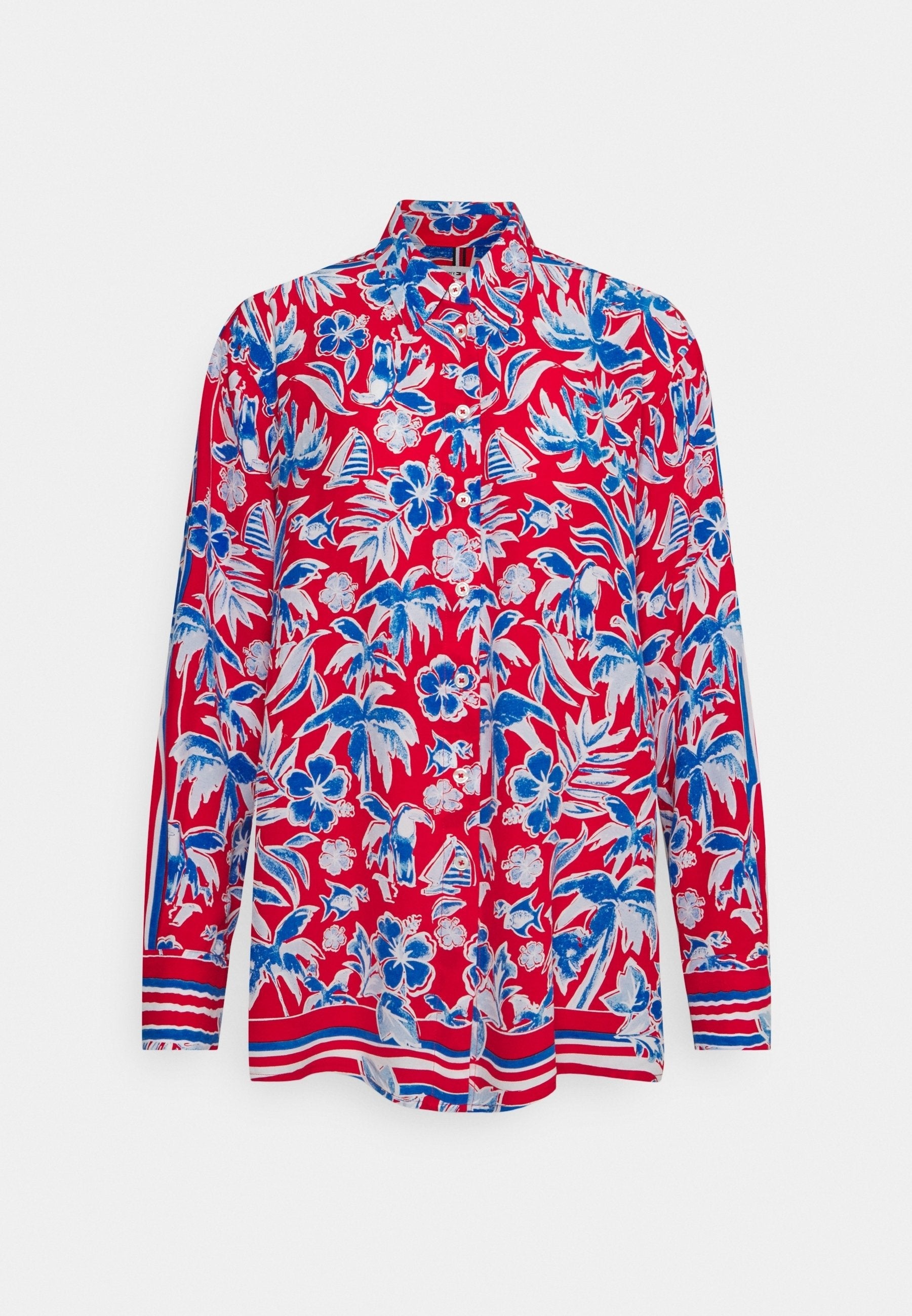 TOMMY HILFIGER RELAXED FIT FLORY BLOUSE
