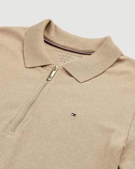 TOMMY HILFIGER Long-Sleeve Zip Slim Fit Polo
