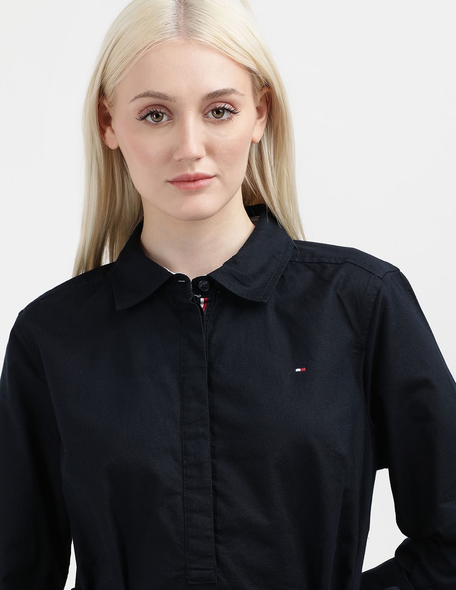 TOMMY HILFIGER Shirt Collar Sheath Dress