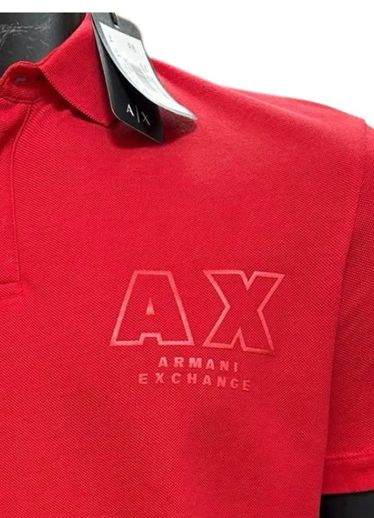 A｜X ARMANI EXCHANGE Men's Regular Fit Shiney Logo Polo