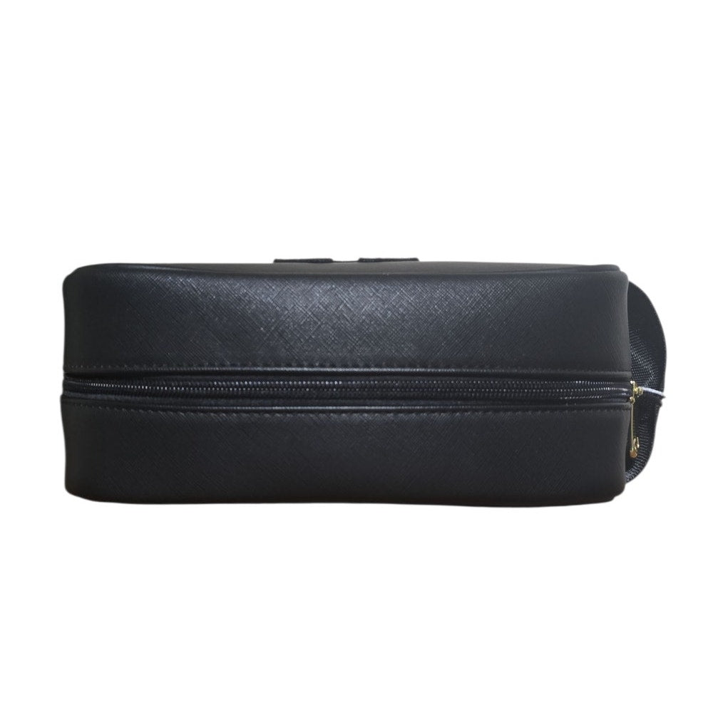 True Religion Men's Vemo Toiletry Bag Black Gold