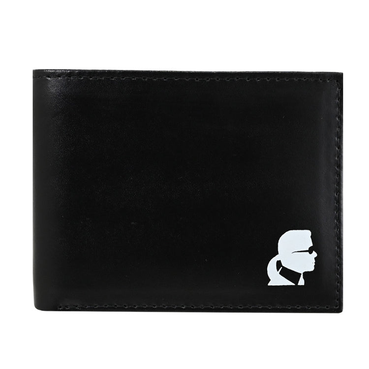 KARL LAGERFELD Paris Logo Leather Bifold Wallet