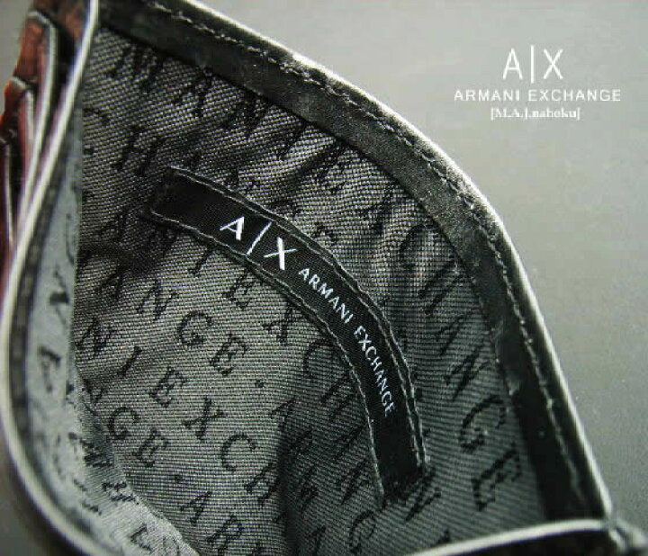 ARMANI EXCHANGE Leather card holder