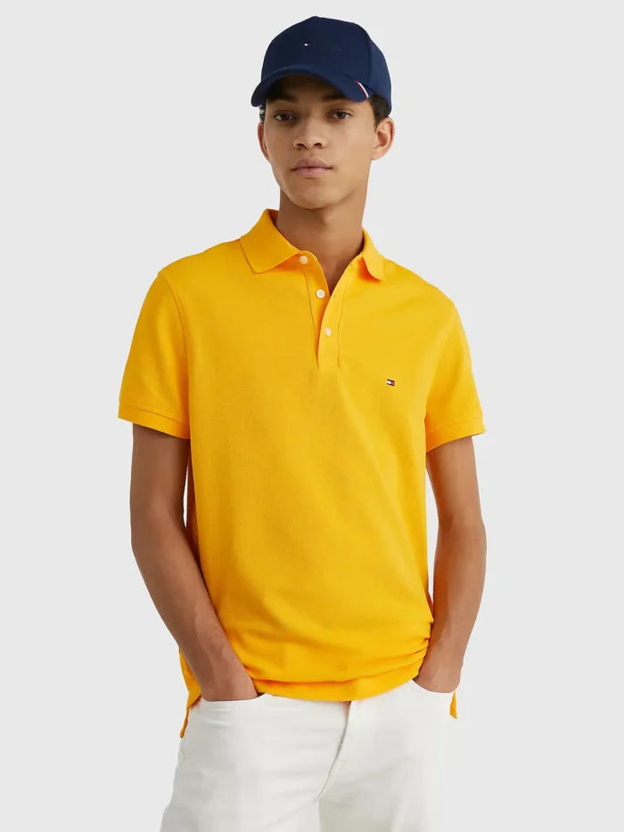 TOMMY HILFIGER 1985 Slim Fit Men's Polo Shirt in Yellow, Code